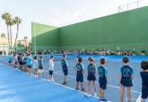 Visita a las nuevas pistas de tenis del Pabell�n Central y clausura del curso de la Escuela municipal de tenis
