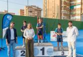 Visita a las nuevas pistas de tenis del Pabell�n Central y clausura del curso de la Escuela municipal de tenis