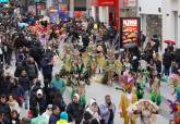 El Carnaval de Cartagena desfila por el centro de Madrid con motivo de FITUR