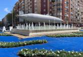 Cartagena renueva la rotonda del submarino con un dise�o inspirado en el mar