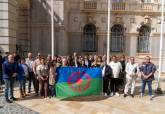 Izado de la bandera roman� con motivo del D�a Internacional del Pueblo Gitano. Abril, 2026.