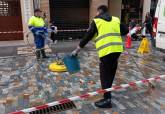 Operativo especial de limpieza de suelo en el casco hist�rico y el Ensanche